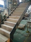铁板实木踏板直楼梯，YD-TMZ600
